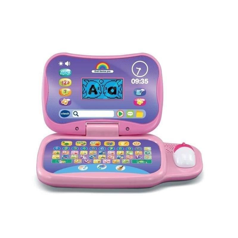 Ordinateur éducatif VTECH ORDI GENIUS PRO ROSE 3-7 ans - 20 activités