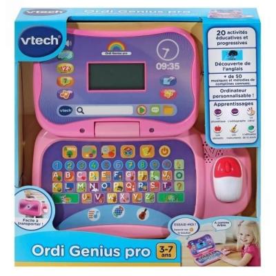 Ordinateur éducatif VTECH ORDI GENIUS PRO ROSE 3-7 ans - 20 activités