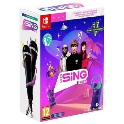 Chantez avec Let's Sing 2025 + 2 Micros sur Nintendo Switch