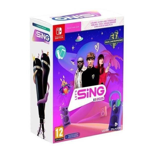 Let's Sing 2025 + 2 Micros - Jeu Nintendo Switch