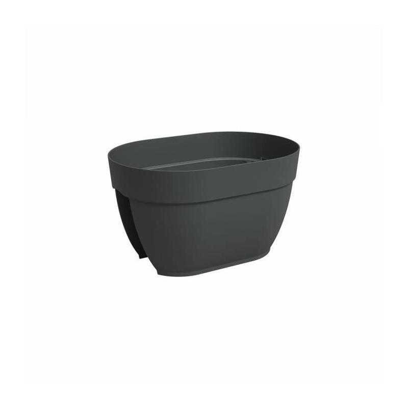 Jardinière Anthracite ARTEVASI CAPRI CAMPANA - Balcon 40cm - Moderne