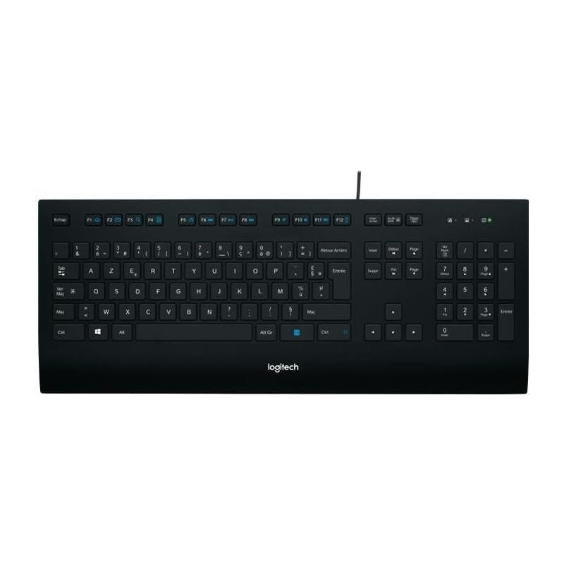Clavier Logitech K280E AZERTY Noir - Compact et Performant