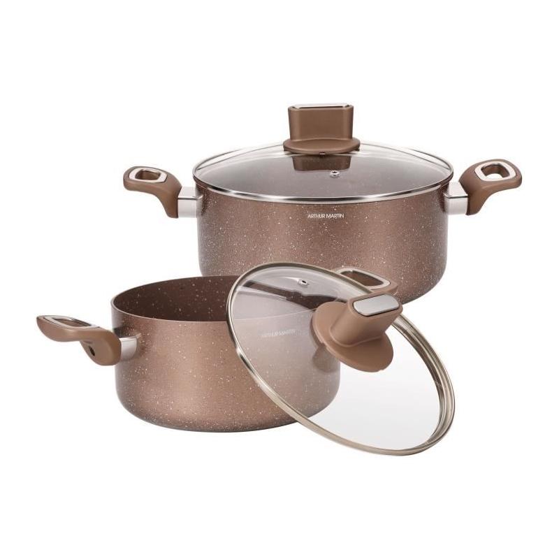 Set de marmites ARTHUR MARTIN - AM9820 - Aluminium - 20-24 cm - Induction