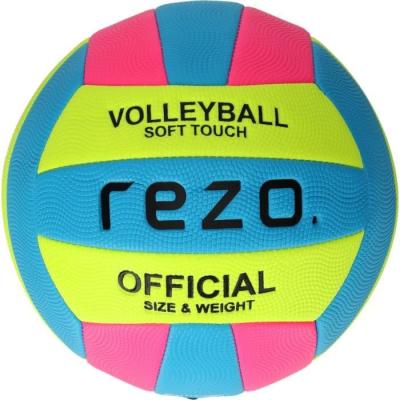 Ballon de volleyball REZO PVC - Contraste bicolore - Résistant et léger