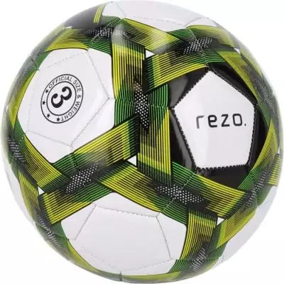 Ballon de football REZO PVC Taille 3 Jaune bicolore - Résistant