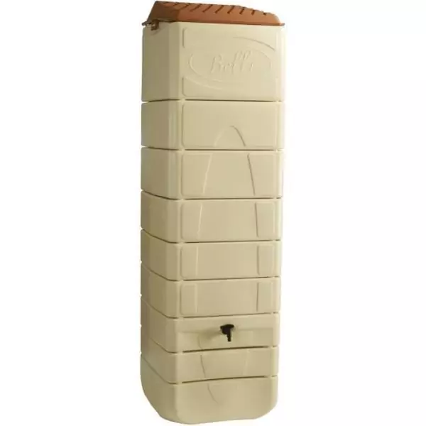 Récupérateur d'eau mural - BELLI - 650 L - Beige