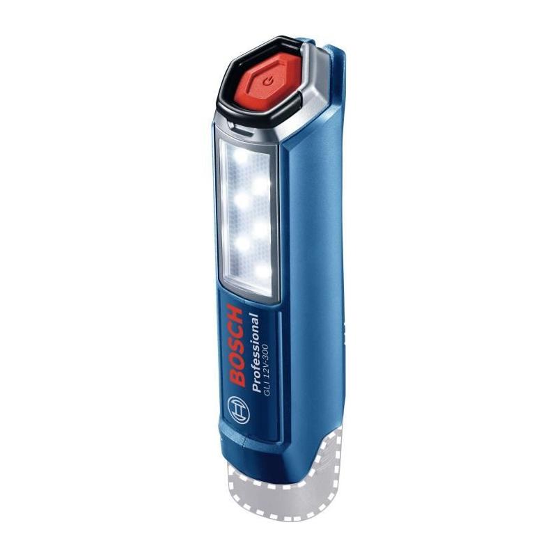 Lampe Bosch Professional GLI 12V-300: 300 lumens, jusqu'à 9h d'éclairage