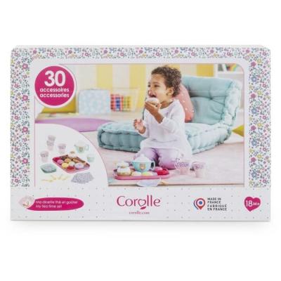 Accessoires poupons COROLLE - Ma Dinette Thé et Goûter - 30 accessoires