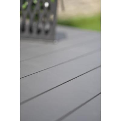 Table de jardin extensible anthracite - Aluminium 10 pers. - MIAMI