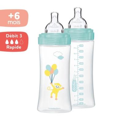 Lot de 2 Biberons Sensation+ Anti-Coliques +6m 330ml
