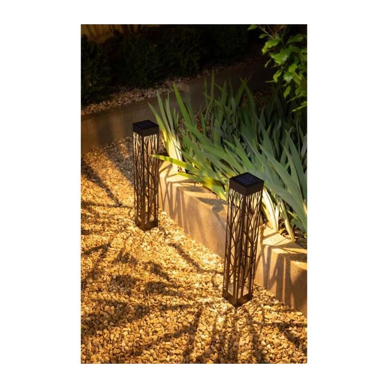 Borne solaire GALIX G4465 - Illuminez votre jardin - Blanc Chaud
