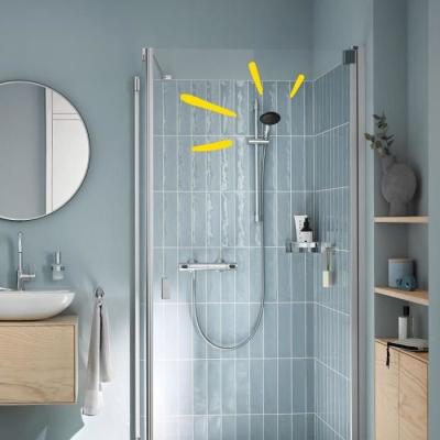 Pommeau de douche GROHE Vitalio Start 110 - 1 jet Pluie