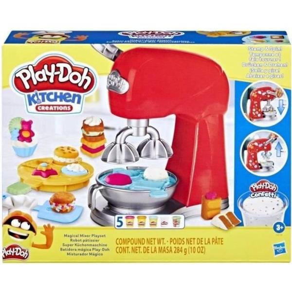 Play-Doh Robot pâtissier, jouet de pâte a modeler avec accessoires de cuisine factices, Kitchen Creations, Des 3 ans