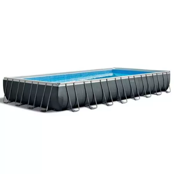 Kit Piscine hors sol tubulaire INTEX - Ultra XTR - 975 x 488 x 132 cm - Rectangulaire (Filtre a sable + accessoires) - 26374GN