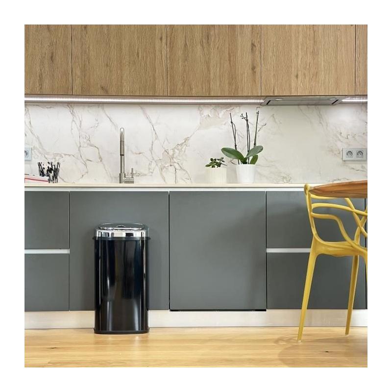 Poubelle de cuisine automatique LARGO KITCHEN MOVE 42L - Noir brillant