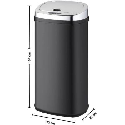 Poubelle de cuisine automatique LARGO KITCHEN MOVE 42L - Noir brillant