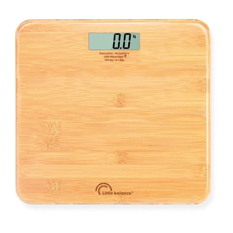 Balance USB réparable Little Balance - Jauge de poids en bambou - 150 kg