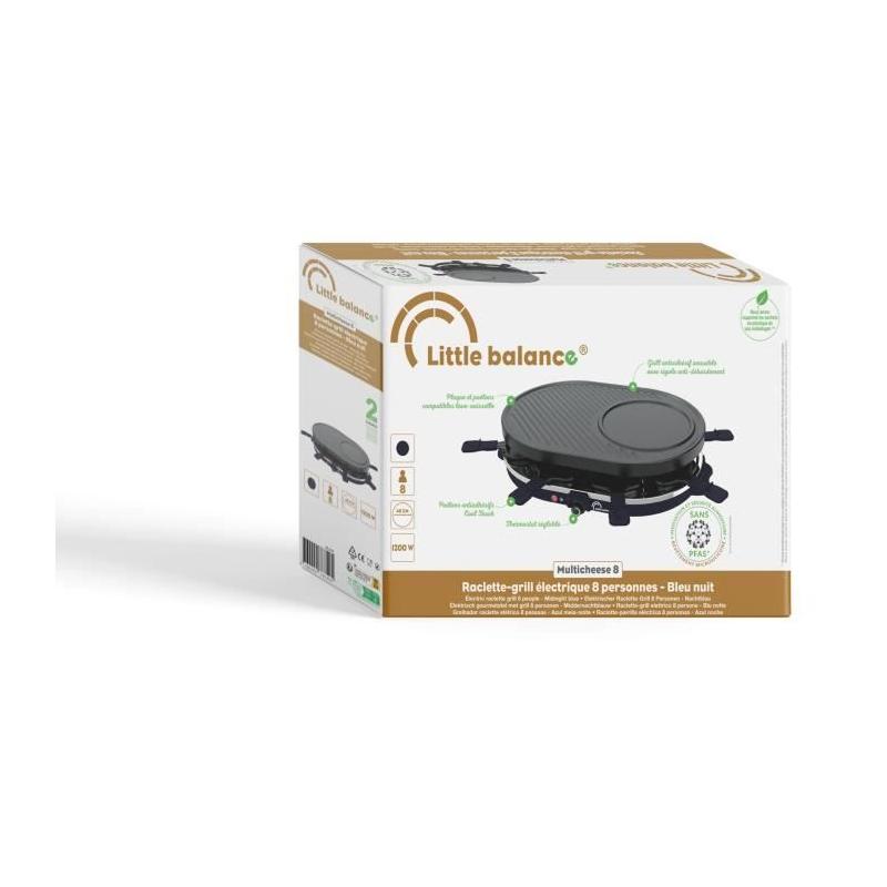 Appareil à raclette LITTLE BALANCE - 1200W - Bleu nuit