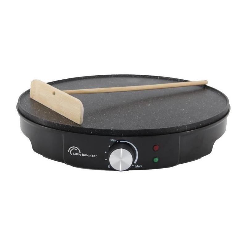 Crêpière électrique LITTLE BALANCE - Happy Crêpes - 1200 W - Noir