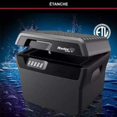 Caisse de Sécurité Anti-feu - MASTER LOCK - 18,5L - Combinaison Electronique