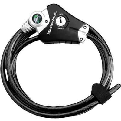 Antivol MASTER LOCK Câble ajustable 30cm-1,8m