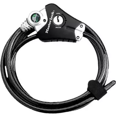Antivol MASTER LOCK Câble ajustable 30cm-1,8m