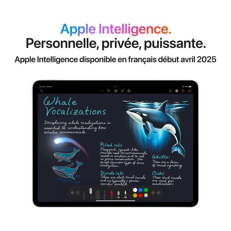 iPad Air M3 (2025) Bleu - 13'' 128Go Wi-Fi + Cellular