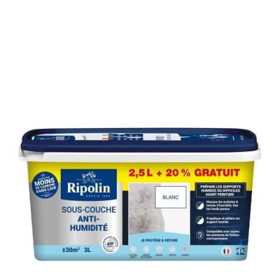Sous-couche Anti Humidité Ripolin: Préparez vos supports humides - 60cm x 37cm x 24cm