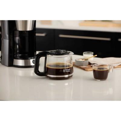 Cafetière Russell Hobbs Heaton 1,25 L Noir/Inox - Design Moderne