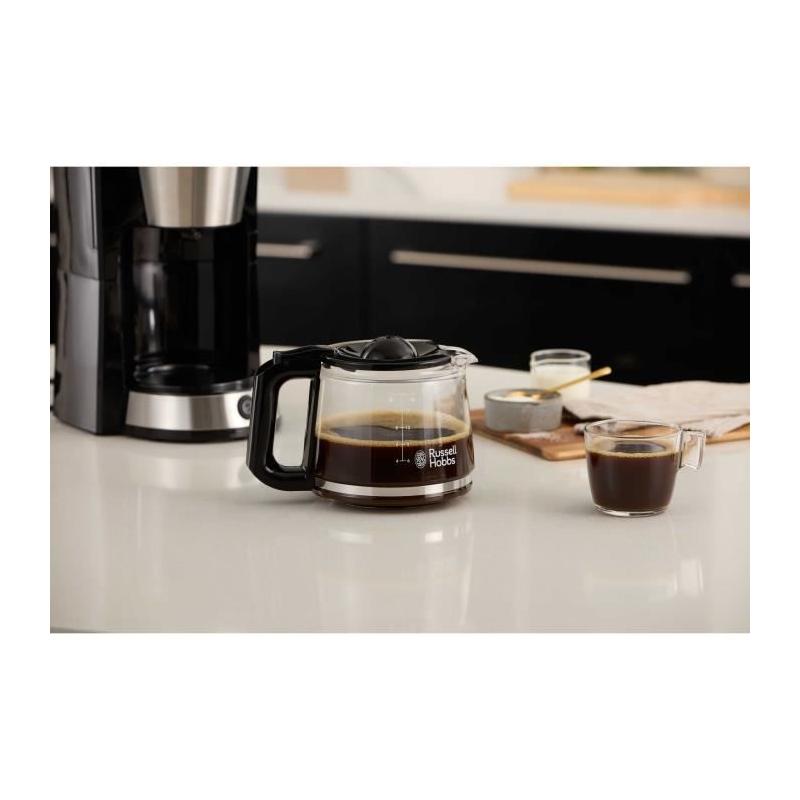 Cafetière Russell Hobbs Heaton 1,25 L Noir/Inox - Design Moderne