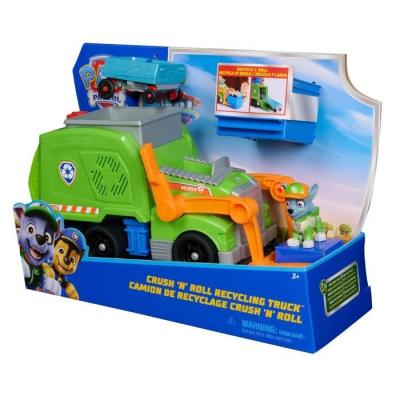 Camion Crush 'n' Roll Rocky de La Pat' Patrouille - Figurine Miniature