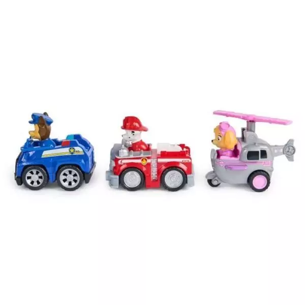 SPIN MASTER PACK DE 3 VEHICULES RETRO FRICTION La Pat' Patrouille