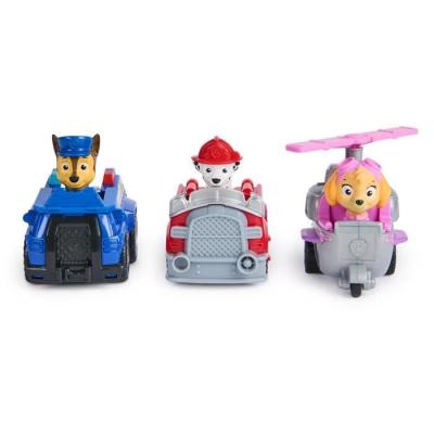 Pack de 3 véhicules rétro friction La Pat' Patrouille - Figurine miniature