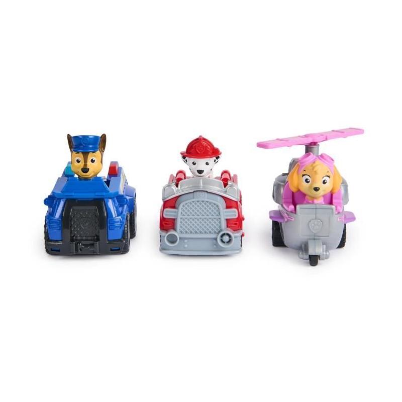 Pack de 3 véhicules rétro friction La Pat' Patrouille - Figurine miniature