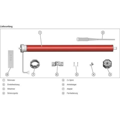 Moteur volet roulant radio + télécommande RM20MMB - SUPERROLLO - SR20925