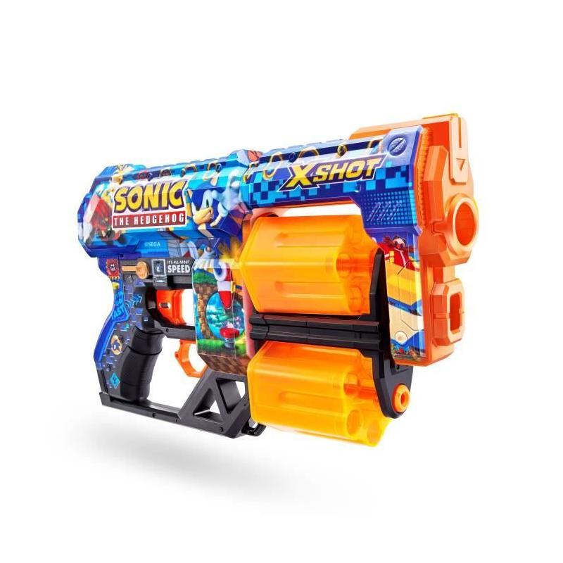 Lanceur de fléchettes X-SHOT Dread SONIC - Double canons rotatifs - Capacité 12 fléchettes