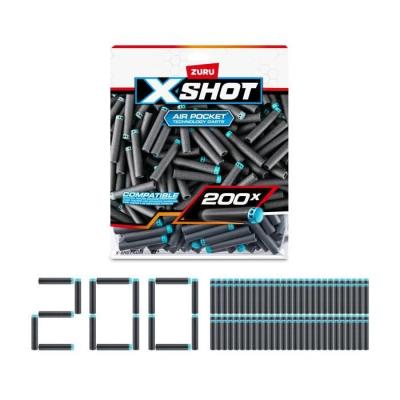 Recharge de fléchettes ZURU X-SHOT Excel Pack 200 - Technologie à poche d'air