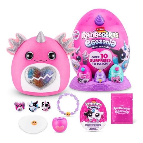 Peluches surprises - ZURU - Eggzania Mini Surprise S1 - 10 surprises - 6 modeles - Moelleuse