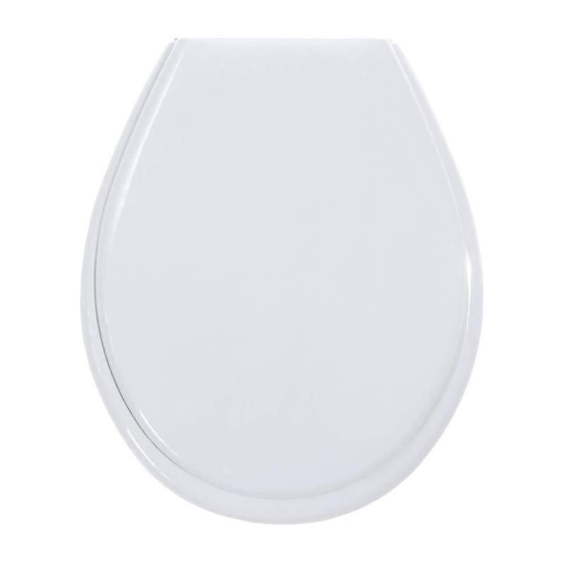Abattant WC Blanc en Polypropylène - Compact et Pratique