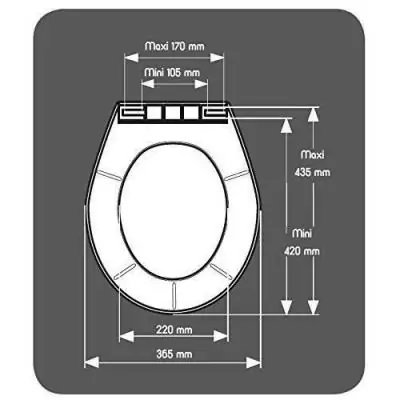 Abattant WC Blanc en Polypropylène - Compact et Pratique Abattant WC Blanc en Polypropylène - Compact et Pratique