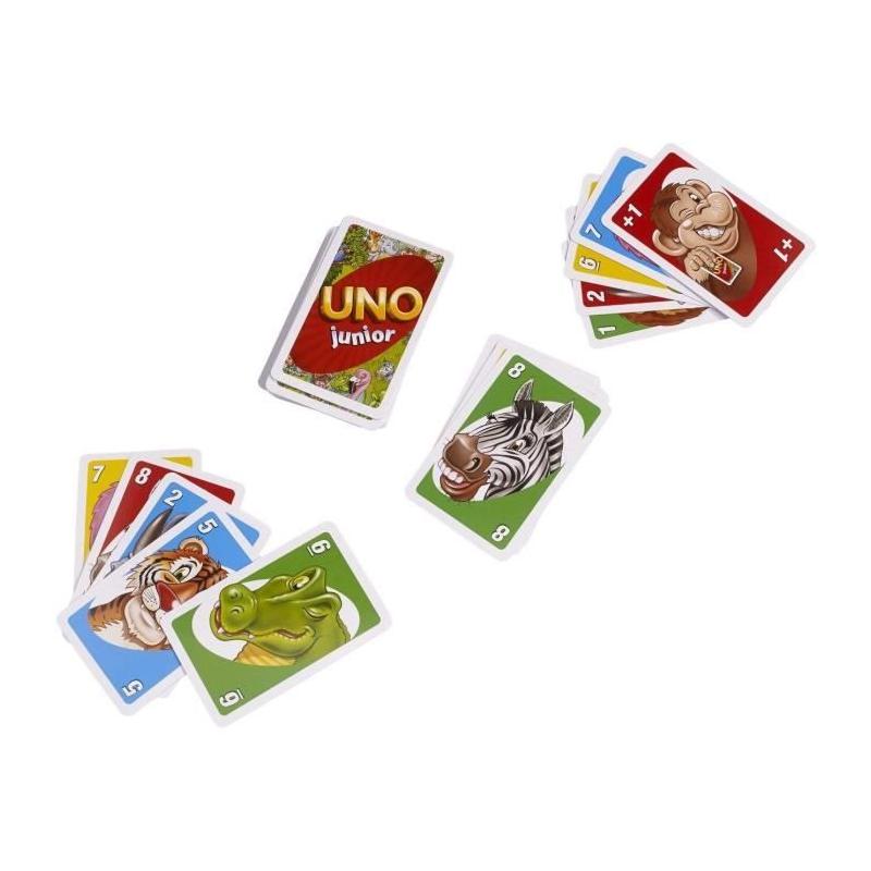 Jeu de Cartes pour Enfants Uno Junior - Dès 3 ans - Facile et Amusant
