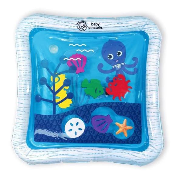 BABY EINSTEIN  Tapis d'eau pour bébé, jeu sensoriel et d'éveil?, gonflable, facile a nettoyer, pliable, jouets des la nais