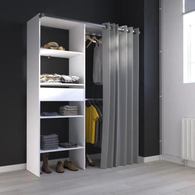 Dressing ARTIC avec rideau blanc - Made in France