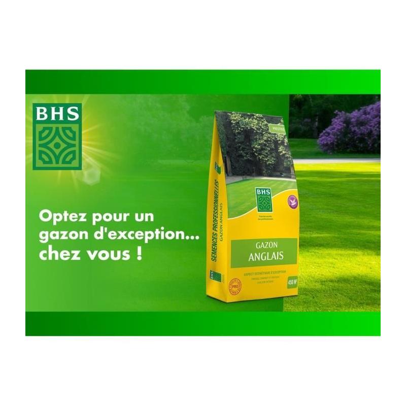 Gazon Anglais BHS 10kg - Pour Jardins Haut de Gamme