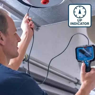 Caméra d'inspection Bosch Professional GIC 12V-4-23 C - Idéale pour détecter les matériaux