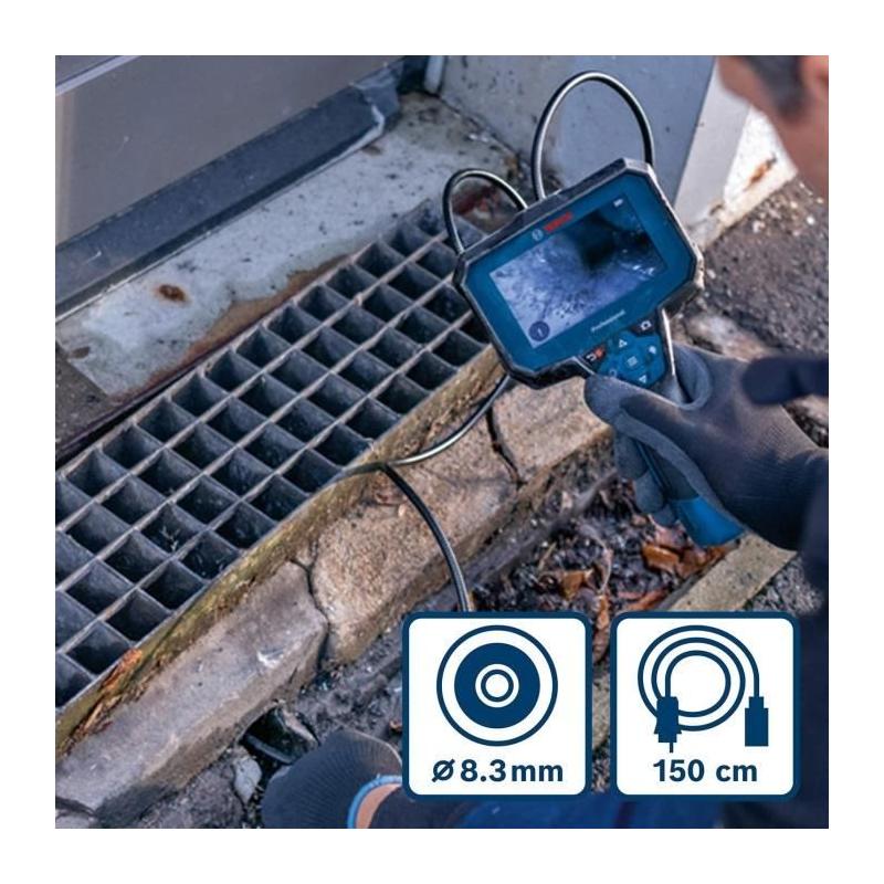 Caméra d'inspection Bosch Professional GIC 12V-4-23 C - Idéale pour détecter les matériaux