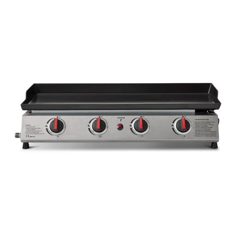 Plancha gaz COOKINGBOX CALI - 4 feux compact et performant