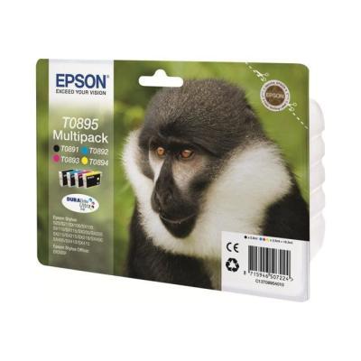 Encre EPSON Multipack T0895 - Noir, Cyan, Magenta, Jaune (C13T08954020)