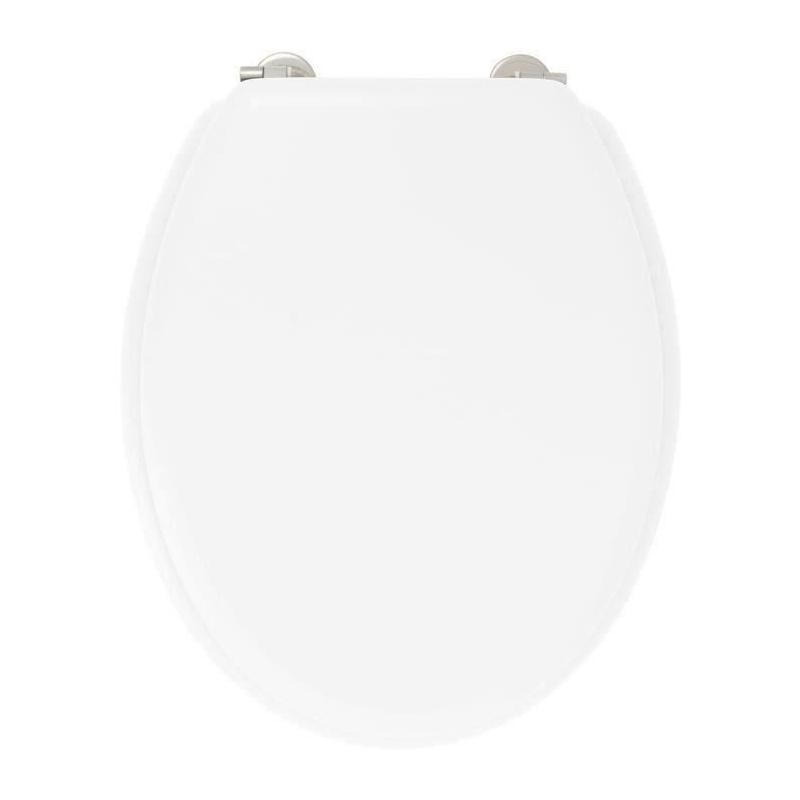 Abattant Duplo Blanc - Poudre de Bambou | Dimensions: 39x48x7 cm