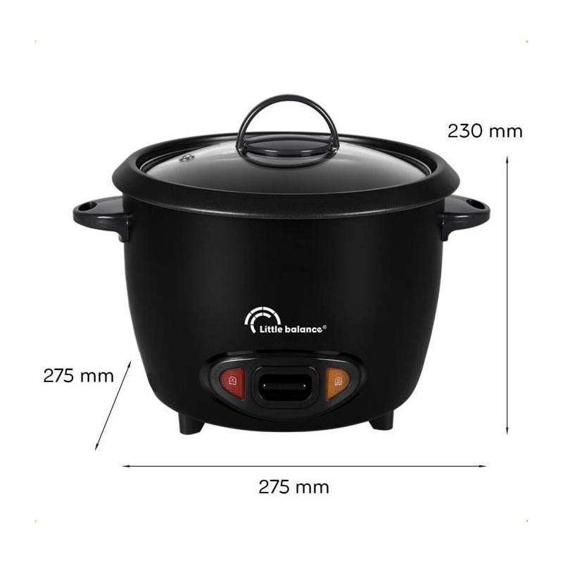 Cuiseur à riz - LITTLE BALANCE - 8726 - Facile à utiliser - 700 W - 1,8 L